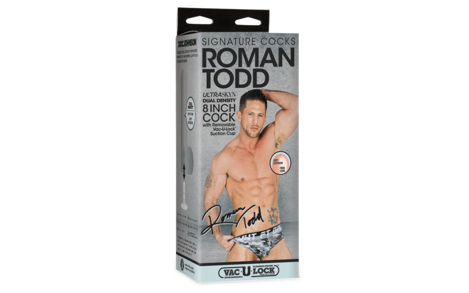Roman Todd 8in Ultraskyn Cock with Suction Cup Vanilla