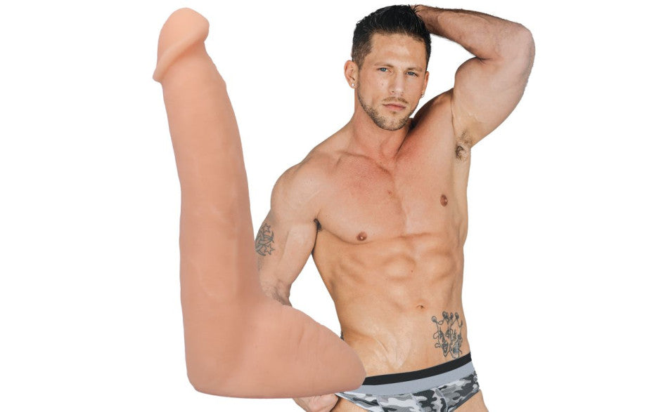 Roman Todd 8in Ultraskyn Cock with Suction Cup Vanilla