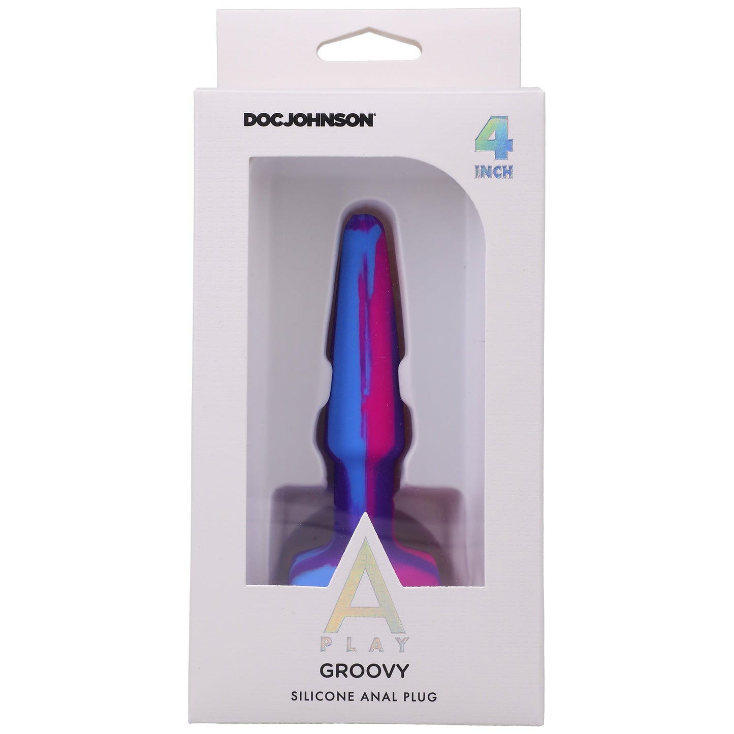 Groovy Silicone Anal Plug 4 Inch Berry