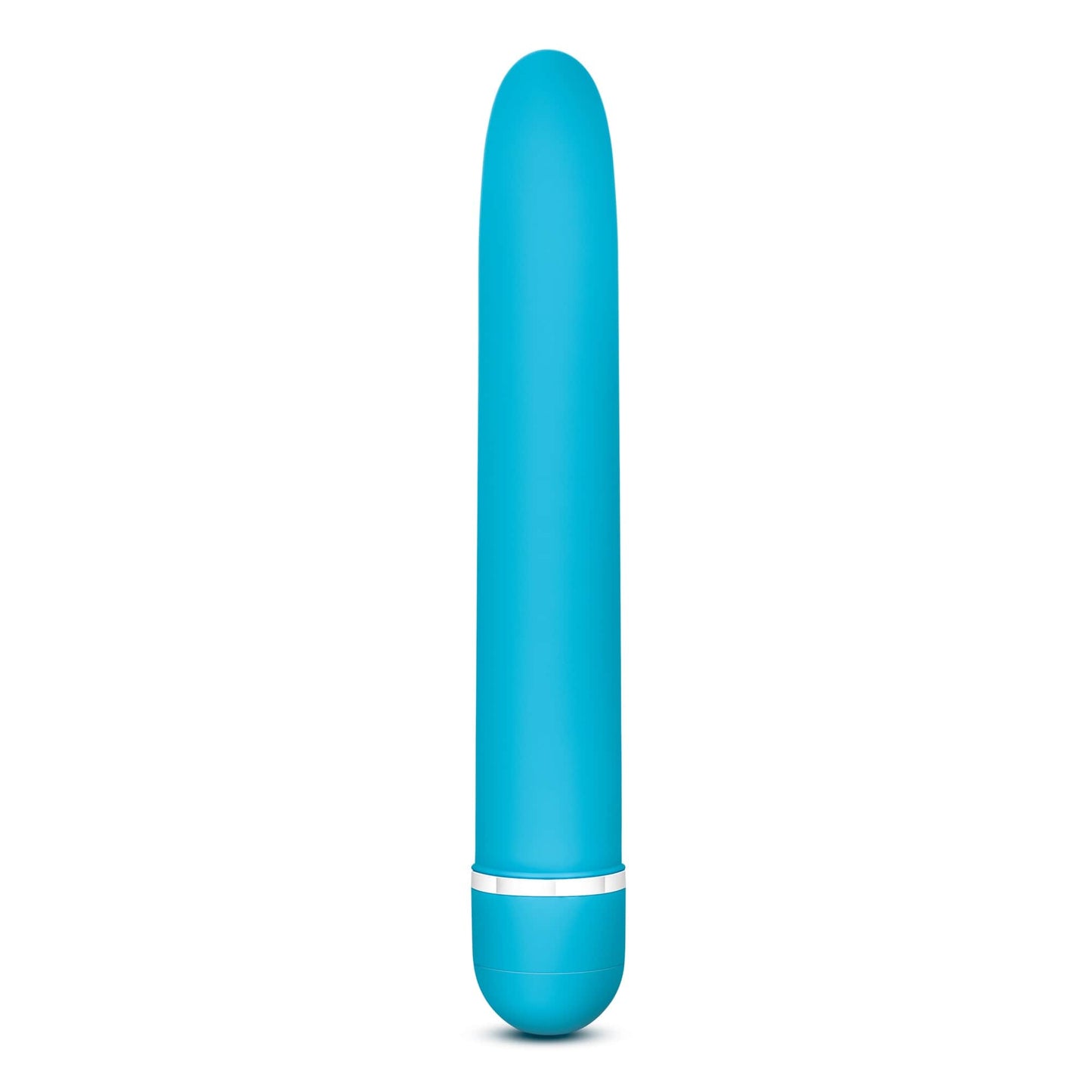 Rose Luxuriate Blue 7 Inch Vibrator with Satin Finish