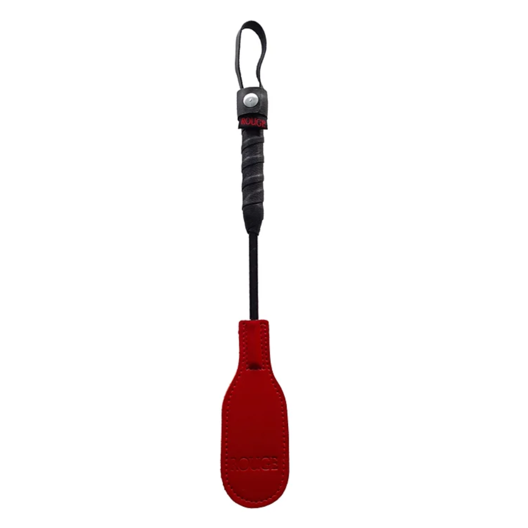 Rouge Mini Leather Oval Paddle Red 26cm