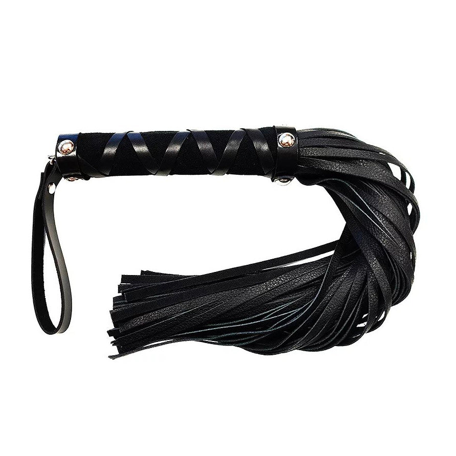 Rouge Short Leather Flogger with Studs – Leather Flogger