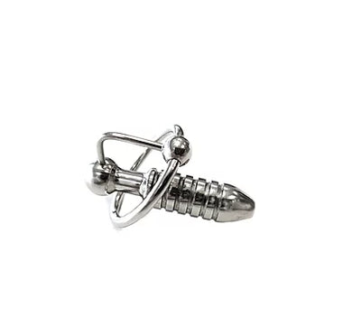 Rouge Stainless Steel Beaded Urethral Probe and Cockring