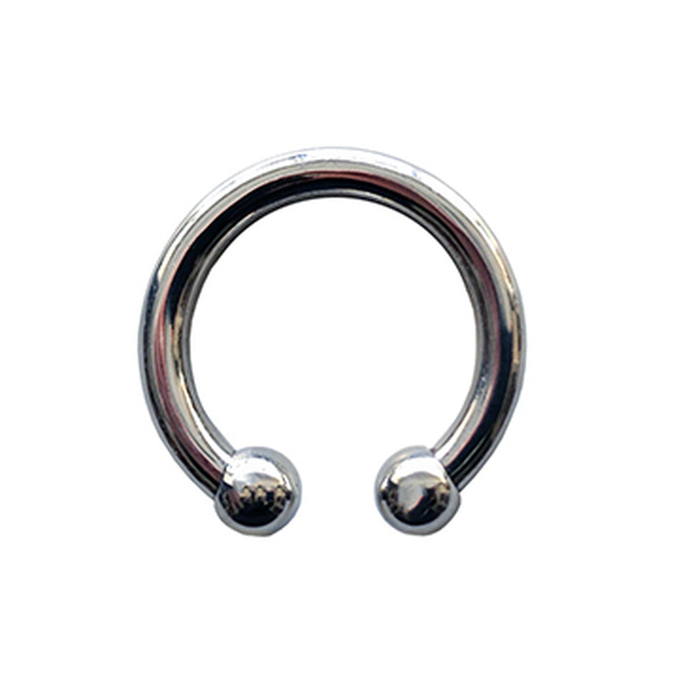 Rouge Stainless Steel Horseshoe Cock Ring 30mm Polished – Sleek Metal Cock Ring
