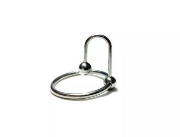 Rouge Stainless Steel Sperm Stopper Ring with 33mm Glands Ring and 8mm Stopper Ball