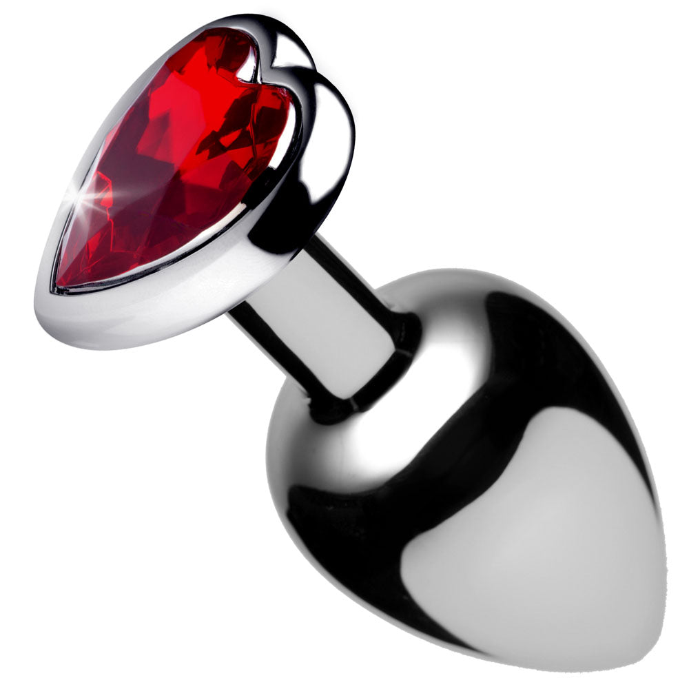 Booty Sparks 3.3" Red Heart Aluminum Anal Plug