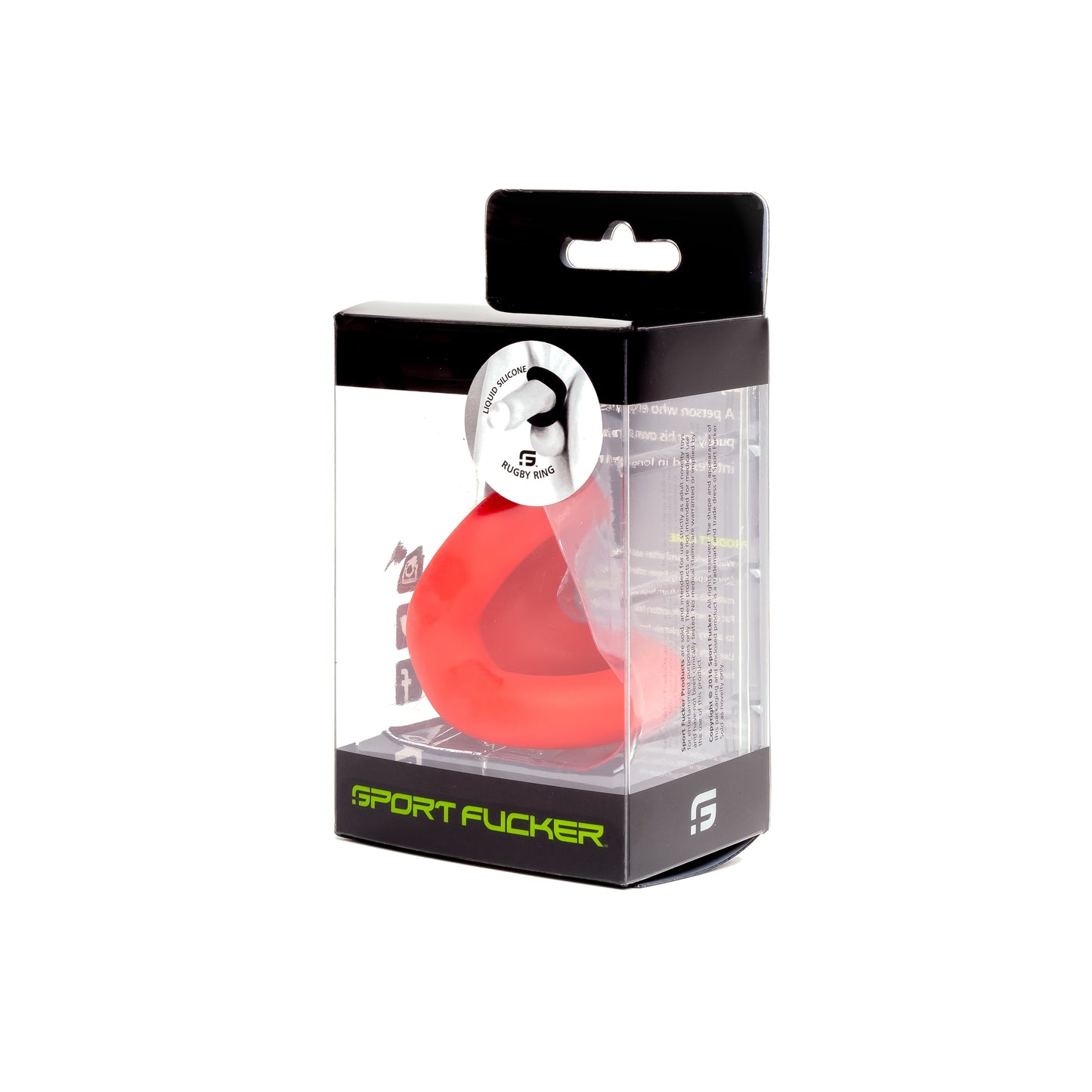 Rugby Ring By Sport Fucker Red Comfortable Width Cock Ring