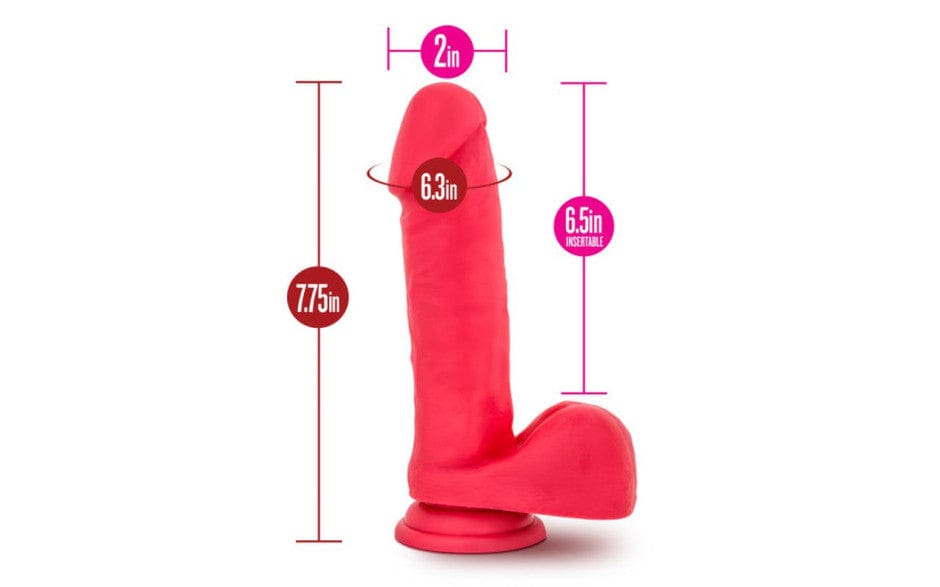 Ruse Big Poppa Cerise Dildo 6.6 Inch Insertable Length
