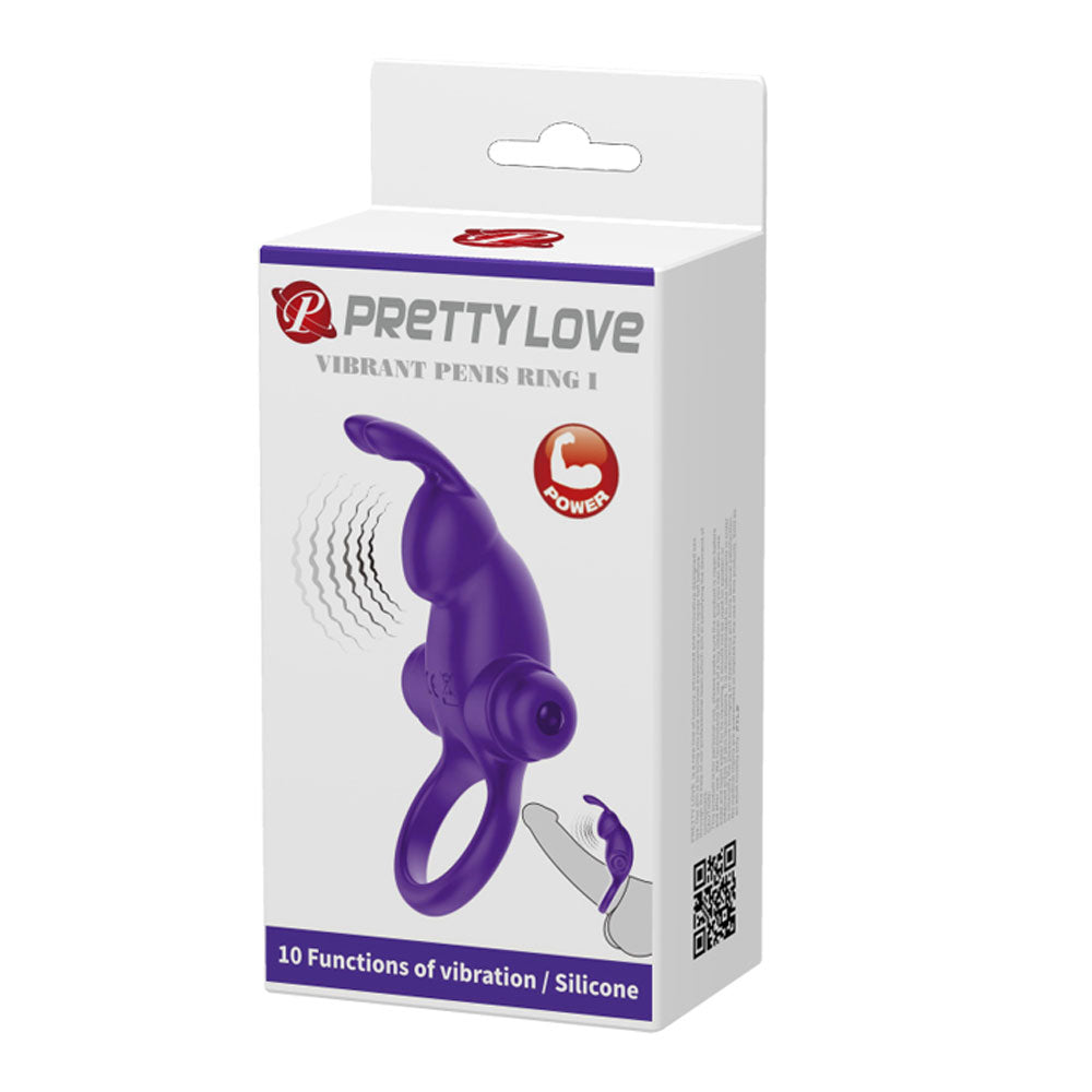 Pretty Love Vibrant Penis Ring 1 – Waterproof Vibrating Silicone Penis Ring