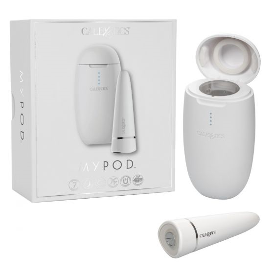 My Pod White Wireless Massager with UV Sanitizing Charging Case and 7 Vibration Modes