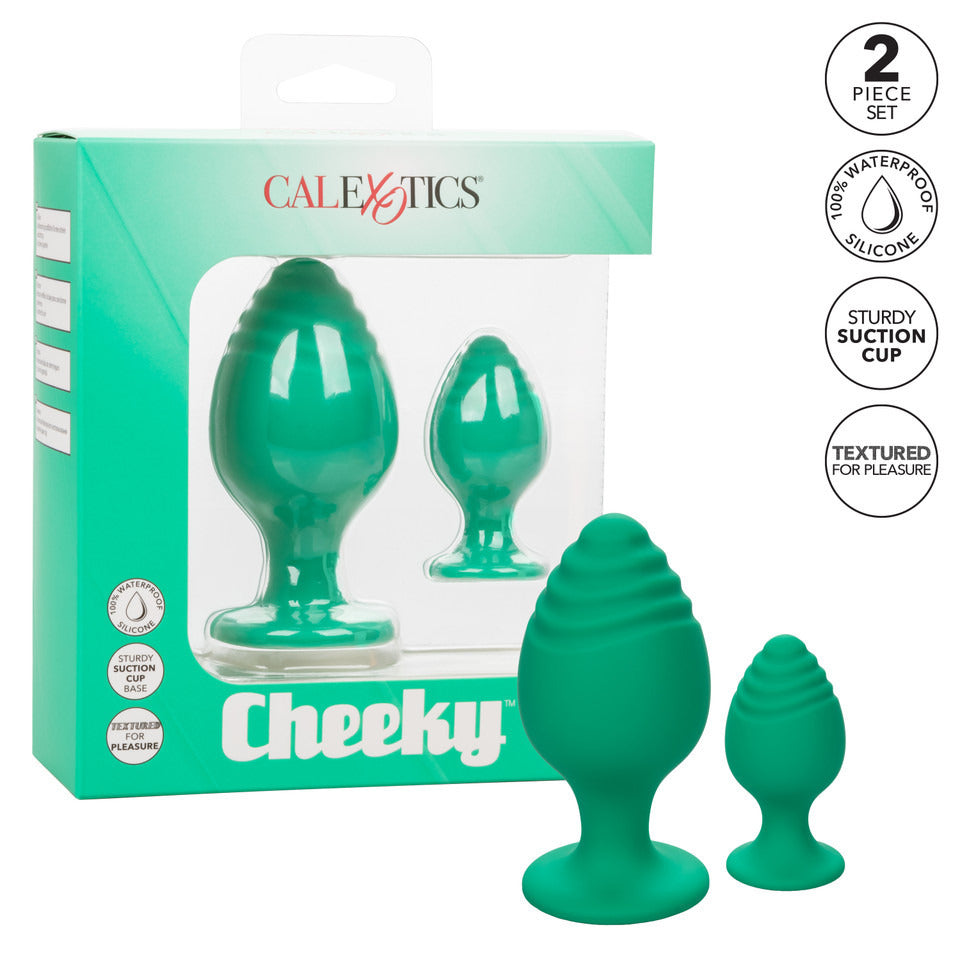Cheeky Butt Plug Duo (Green) – Playful Butt Plug Set