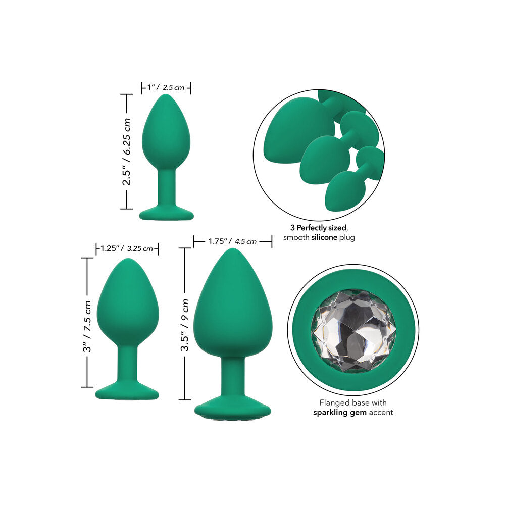 Cheeky Gems Three-Piece Set – Graduated Anal Plugs Set