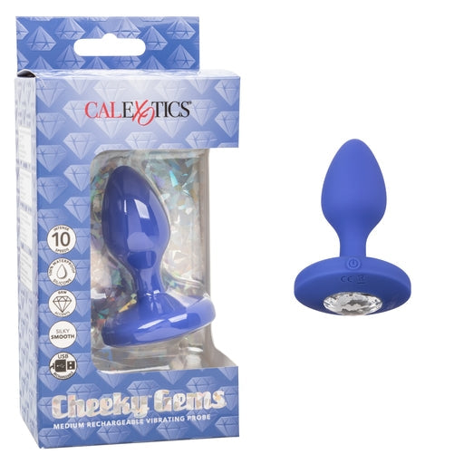 Cheeky Gems Medium Rechargeable Vibrating Probe – Flexible Silicone Vibrator