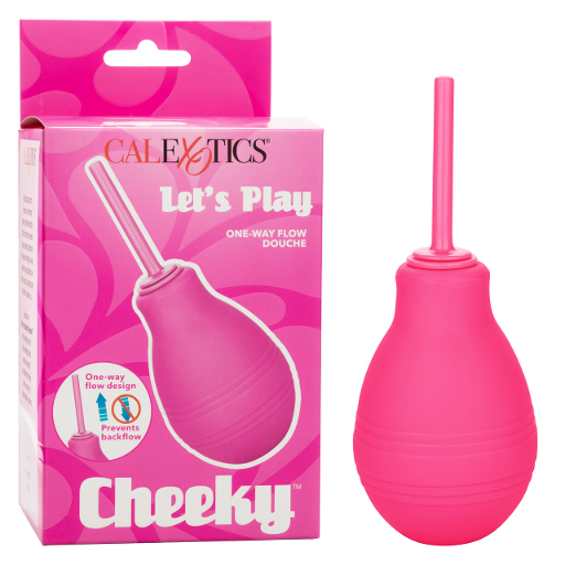 Cheeky One-Way Flow Douche Pink 7.3 fl oz 216 ml with Slender Nozzle and No Backflow Valve