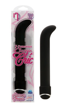 7 Function Classic Chic G Spot Massager Black 6.25 Inch