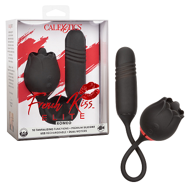 French Kiss Elite Romeo – Flickering Teaser and Thrusting Bullet Vibrator with 10 Functions