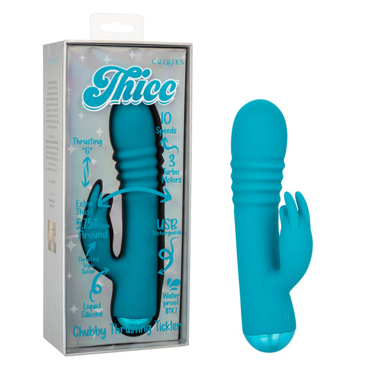 Thicc Chubby Thrusting Tickler – Waterproof Turbo Motor Vibrator 5.75 Inch