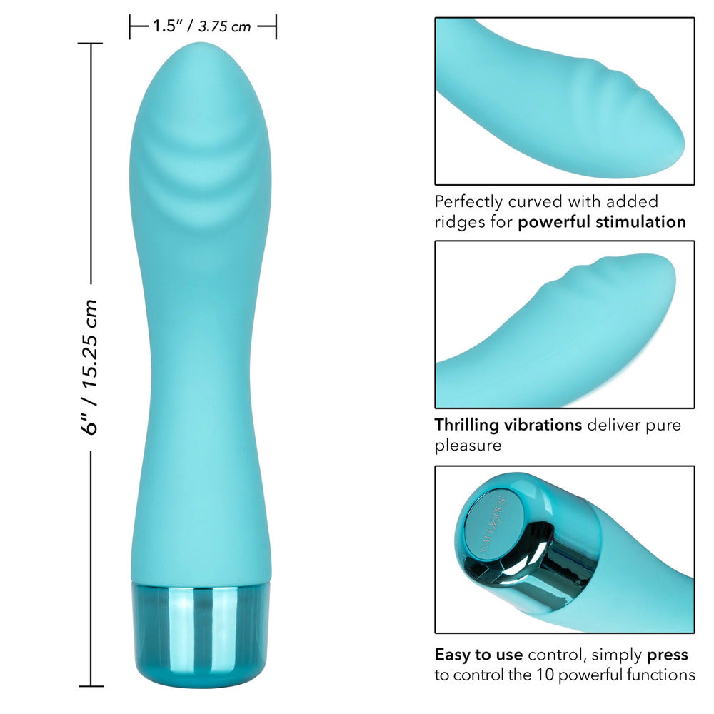 Eden Ripple – Waterproof 6 Inch Silicone G-Spot Vibrator