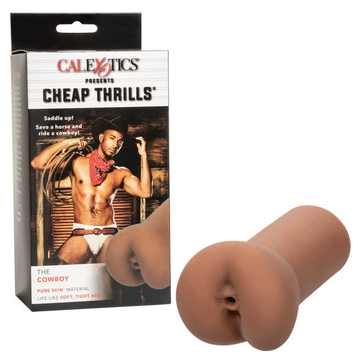 Cheap Thrills The Cowboy Male Stroker 5.5 Inch Soft Pure Skin Material Realistic Textured Suction Sleeve
