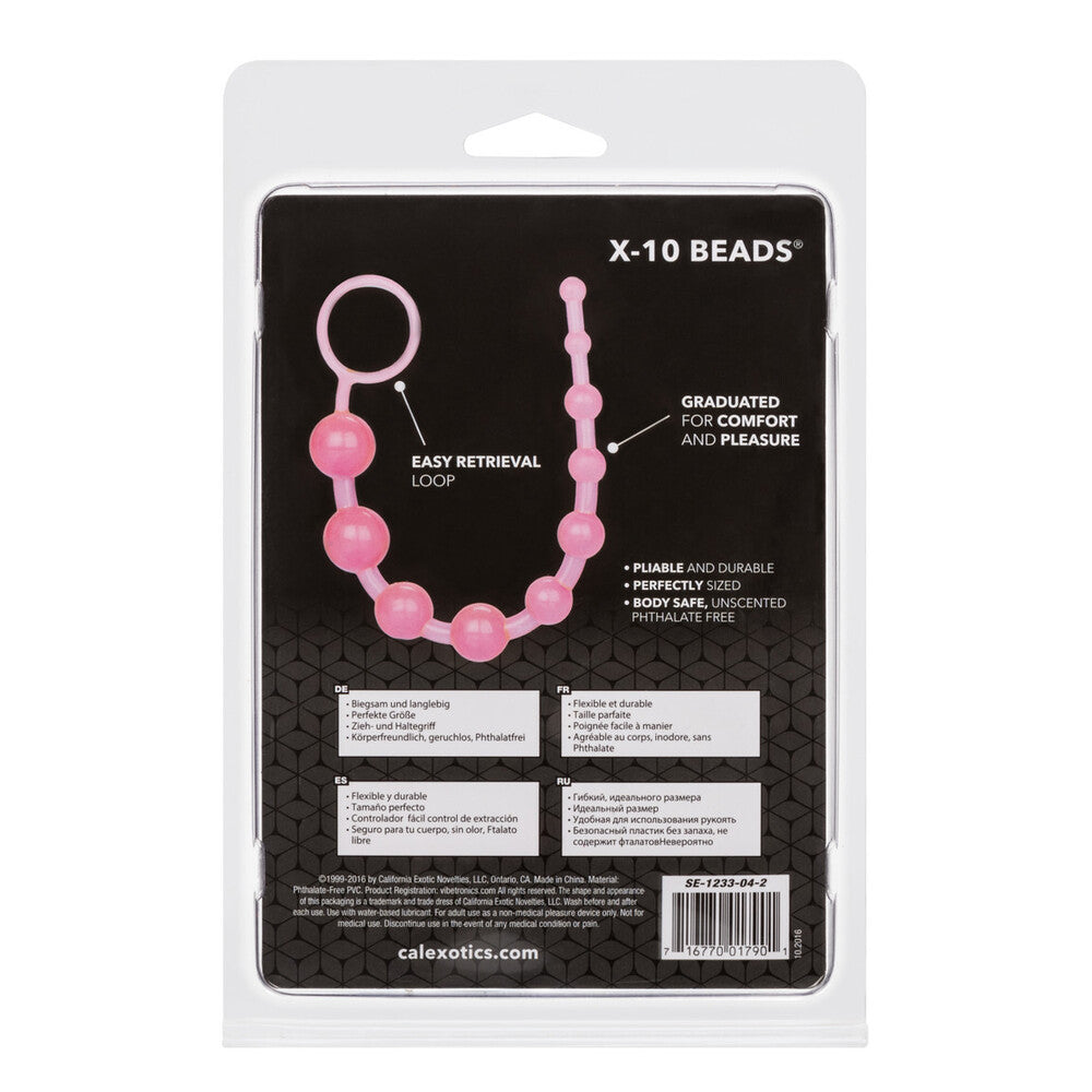 X10 Anal Beads Silicone Graduated 13 Inch