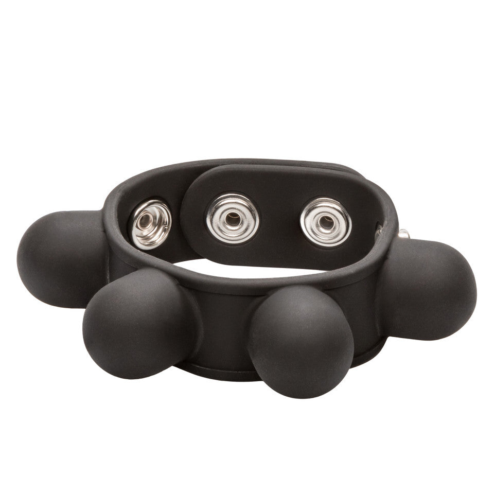 Weighted Ball Stretcher Cock Ring – Silicone Adjustable Ball Stretcher