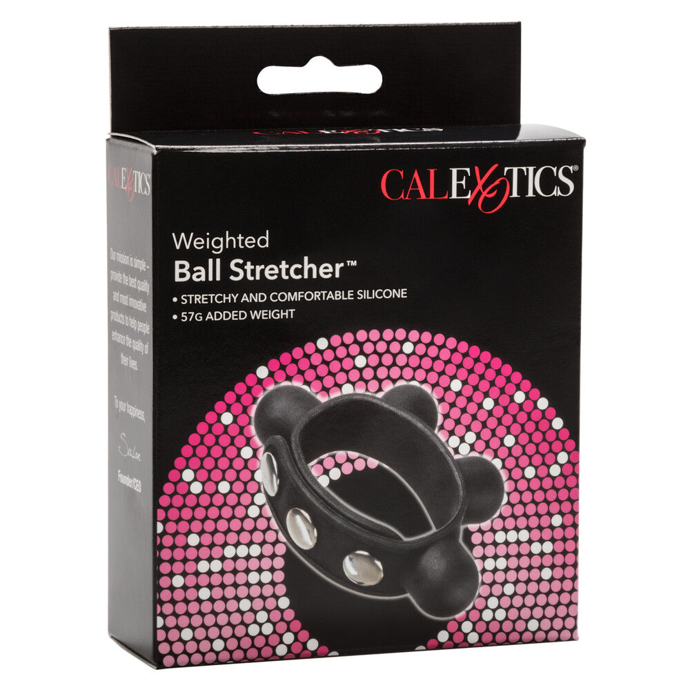 Weighted Ball Stretcher Cock Ring – Silicone Adjustable Ball Stretcher