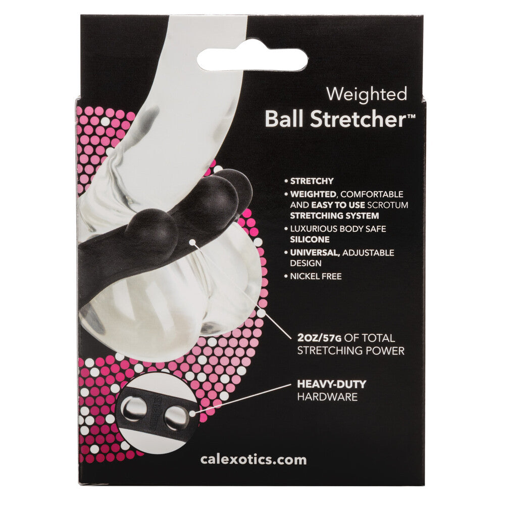 Weighted Ball Stretcher Cock Ring – Silicone Adjustable Ball Stretcher