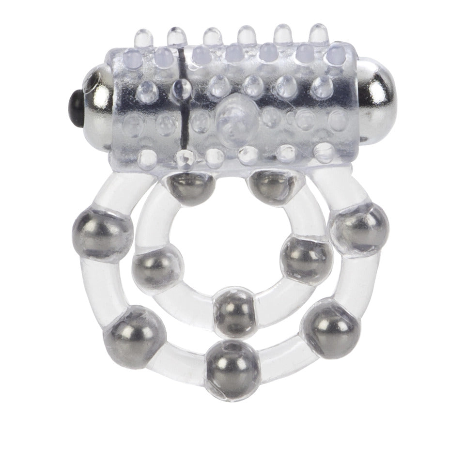 Maximus Waterproof Enhancement Ring with 10 Stroker Beads – Cock Ring