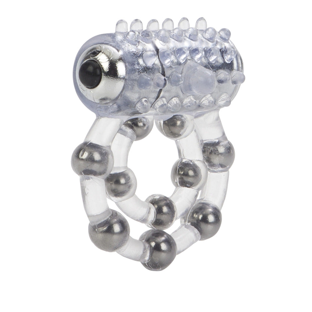 Maximus Waterproof Enhancement Ring with 10 Stroker Beads – Cock Ring