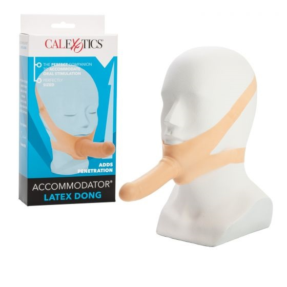 Accommodator 5 Inch Wearable Face Strap On Dildo Flesh