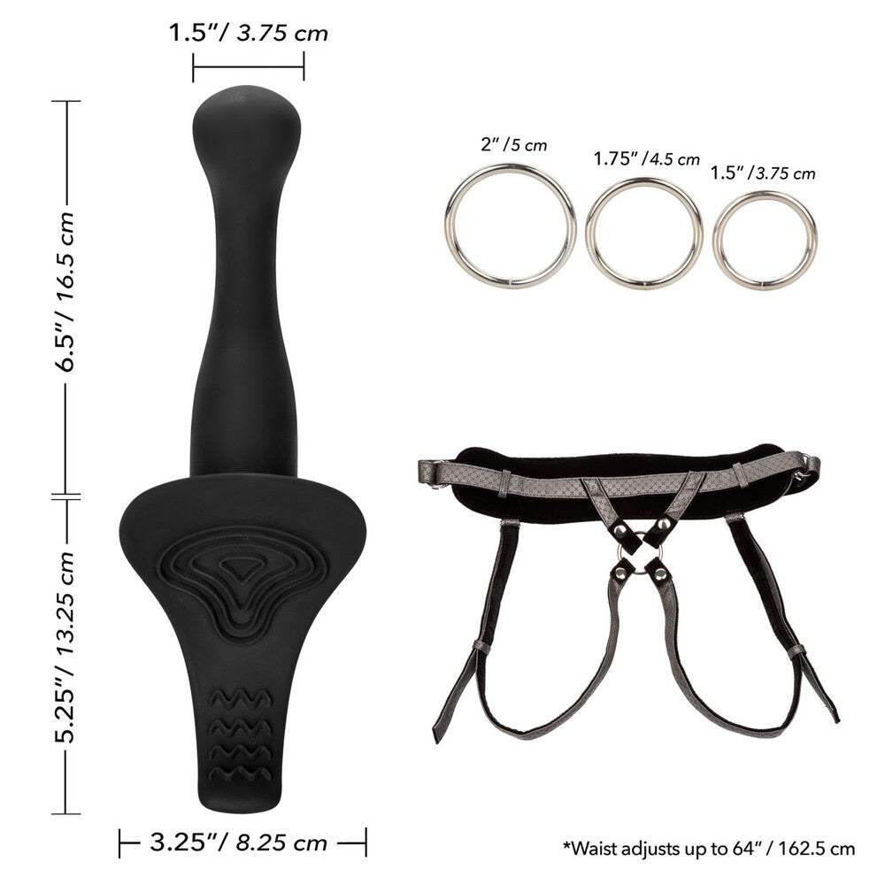 Royal Crotchless Strap On Set With Vibrating Probe Plus