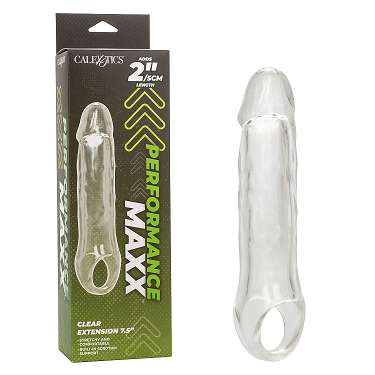 CalExotics Performance Maxx Clear Extension 7.5 Inches – Clear Penis Extension