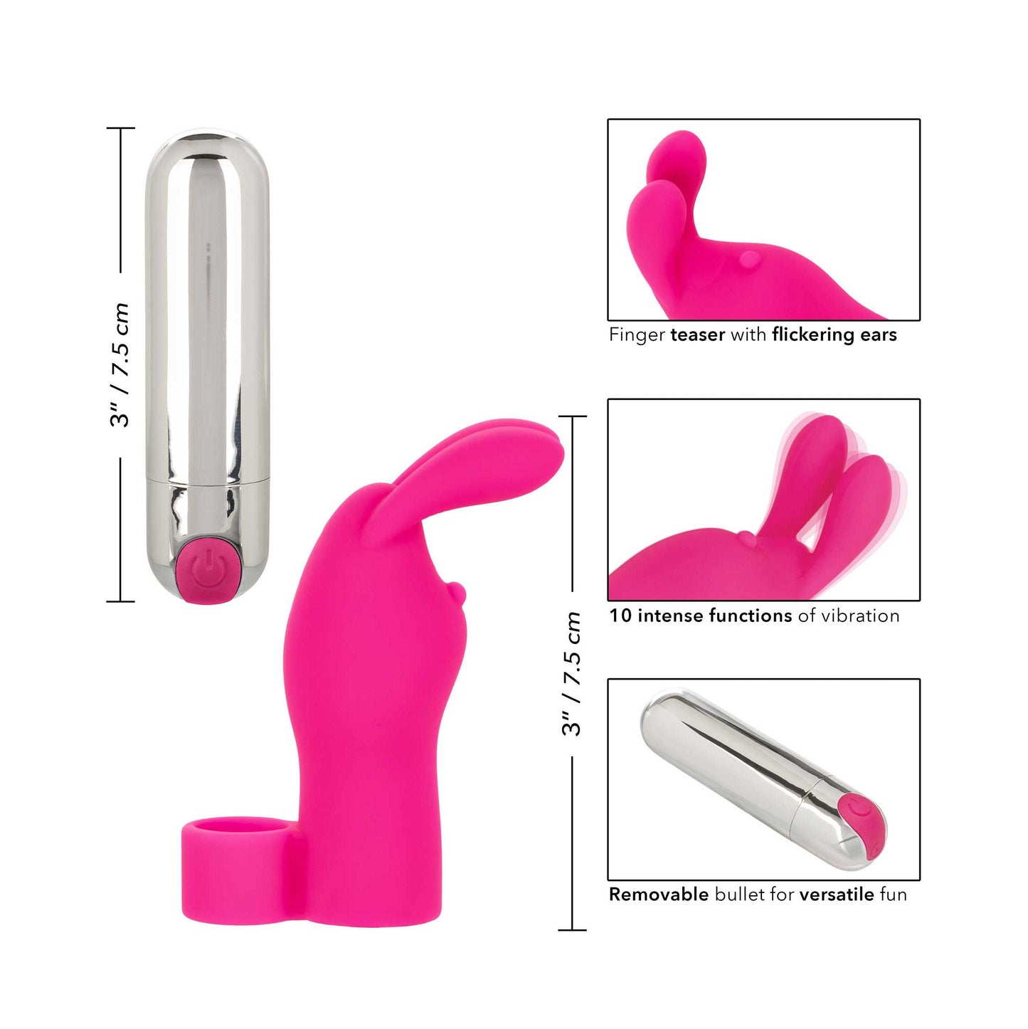 Intimate Play Rechargeable Bunny Finger Vibrator