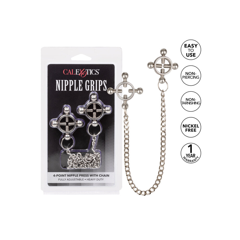 Nipple Grips 4 Point Nipple Press With Chain – Adjustable Nipple Clamp