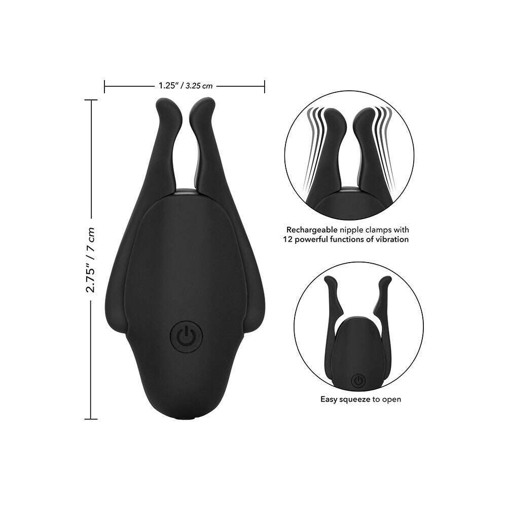 Rechargeable Nipplettes – Vibrating Adjustable Nipple Clamps