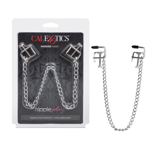 Nipple Play Padded Vises Adjustable Nickel-Free Silver Clamps with Soft PVC Pads