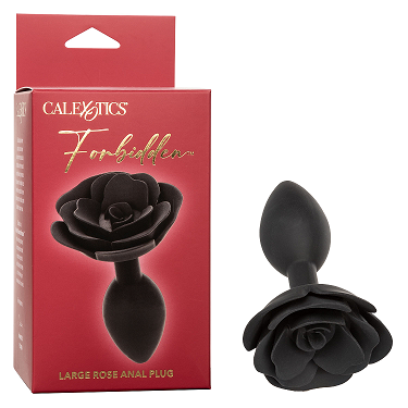 Forbidden Large Rose Anal Plug – Body-Safe Silicone Large Butt Plug