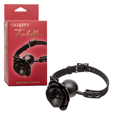 Forbidden Removable Rose Gag – Adjustable Breathable Fetish Accessory