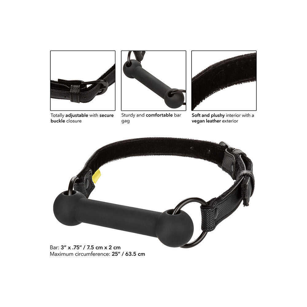 Boundless Bar Gag – Body-Safe Silicone Bar Gag with Vegan Leather Strap