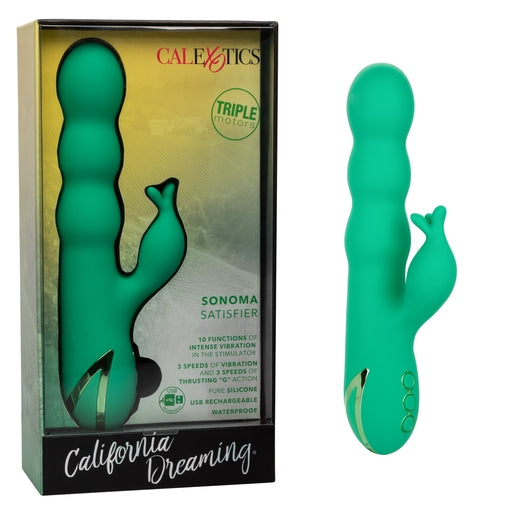 California Dreaming Sonoma Satisfier – Luxury Massager with 10 Vibration Functions and 3 Thrusting Speeds