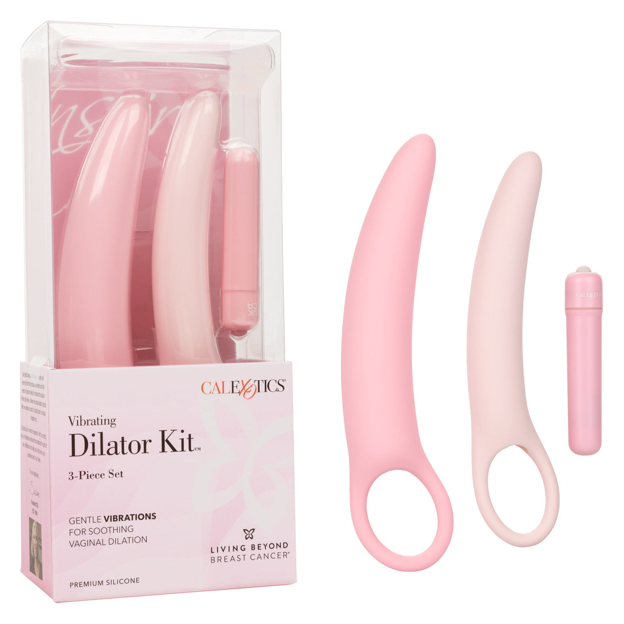 Inspire Vibrating Dilator 3-Piece Set – Ergonomic Silicone Vaginal Dilator Set