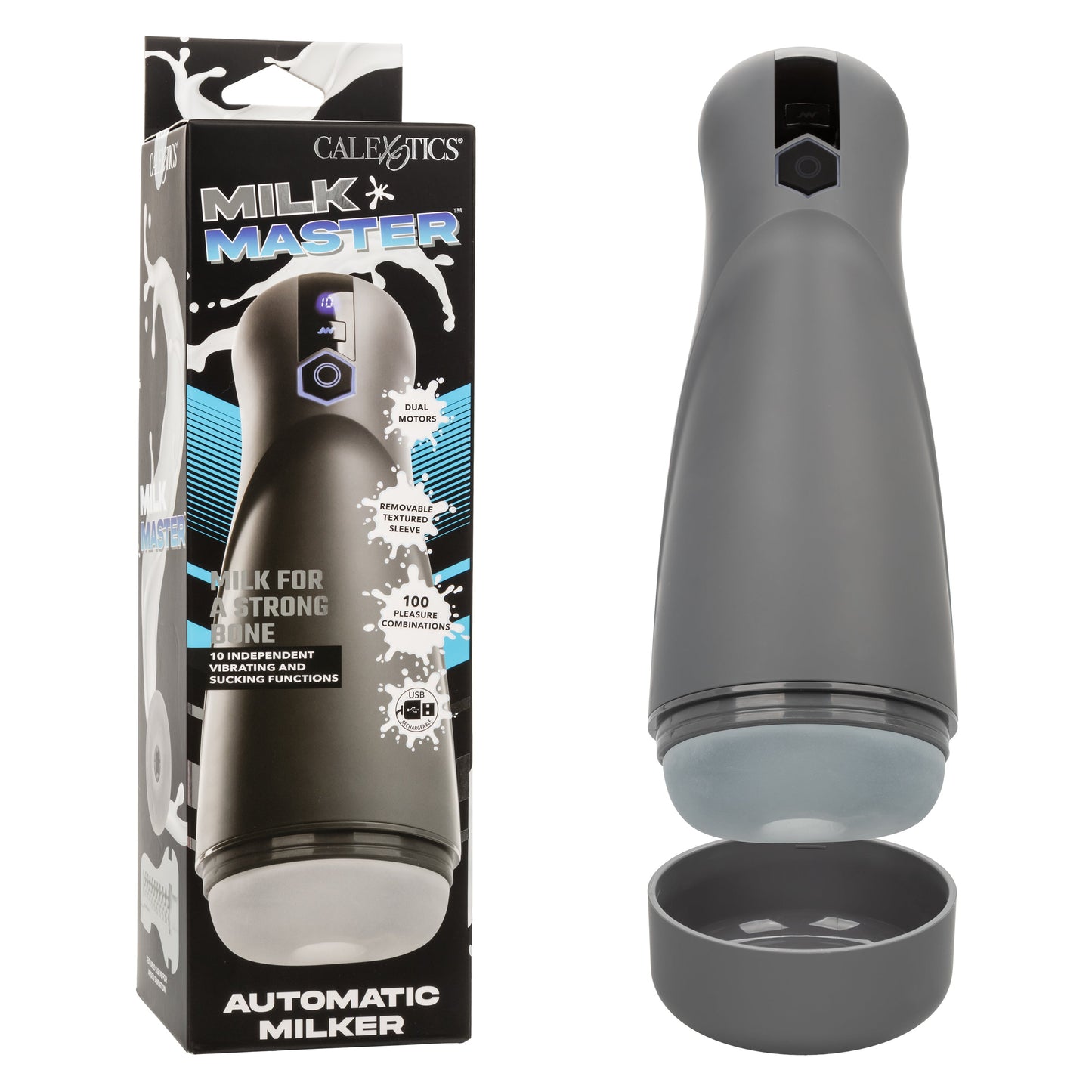 Milk Master Automatic Milker – Rechargeable Masturbator with Suction and Vibration