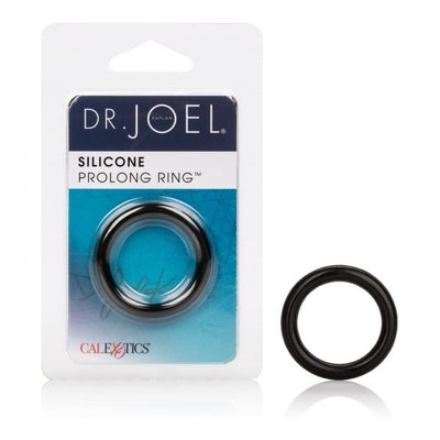 Dr. Joel Silicone Prolong Ring Black 1.2 Inch Diameter Ultra Soft Stretchy Cock Ring