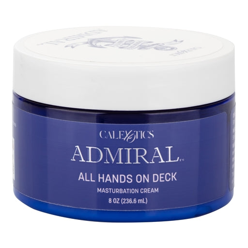 Admiral All Hands on Deck Masturbation Cream 8 Fl Oz Premium Moisturizing Lubricant with Almond Oil
