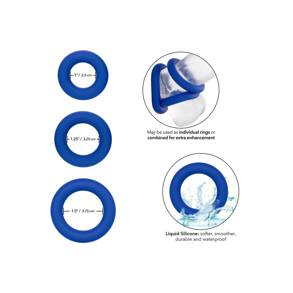 Admiral Universal Cock Ring Set – Gradual Size Silicone Rings Set
