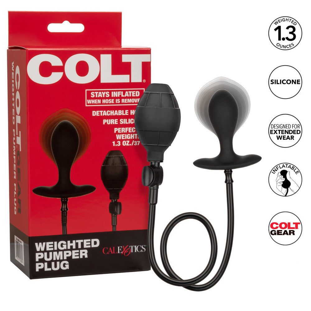 Colt Weighted Pumper Plug – Inflatable Anal Plug for Men