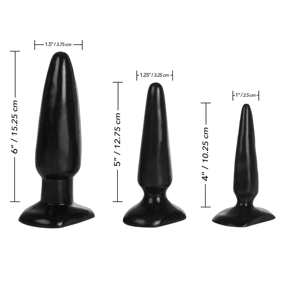 Colt Anal Trainer Kit – Three Graduated Size Butt Plugs