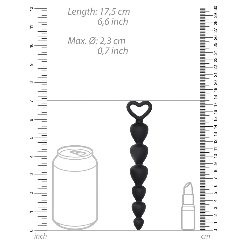 Silicone Anal Beads Chain – 6 Tapered Beads Anal Toy