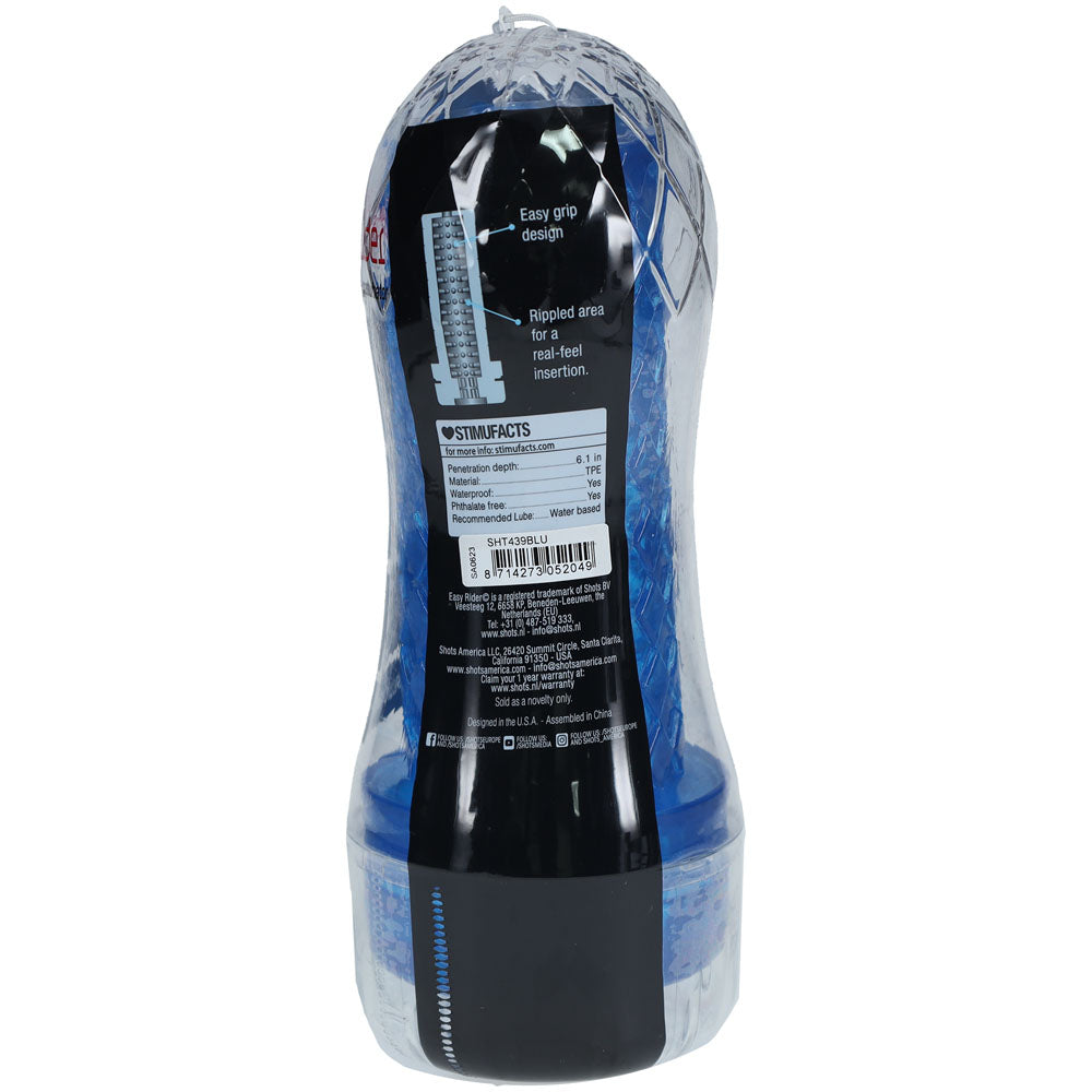 SHOTS Easy Rider - Blue Compact Masturbator