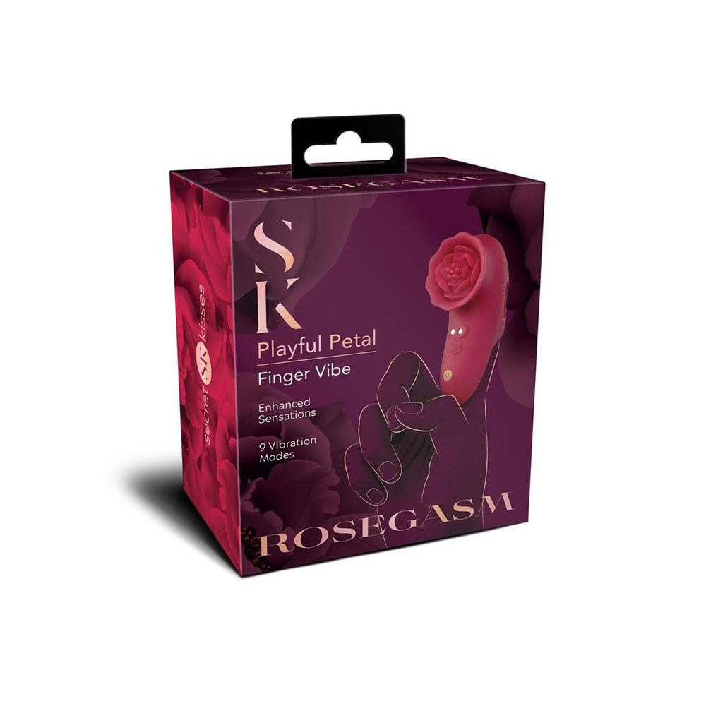 Secret Kisses Rosegasm Playful Petal – USB Rechargeable Finger Stimulator